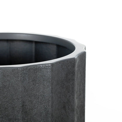 Better Homes & Gardens Adler 16 inch Resin Planter With Modern Design for Indoor Outdoor Plant