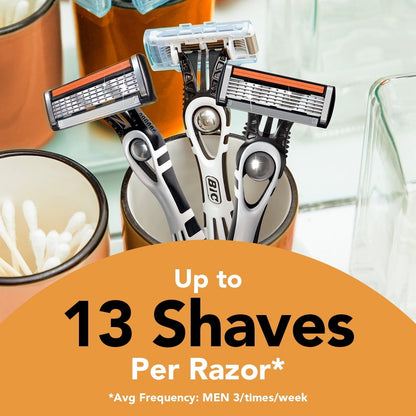 BIC Flex 5 Men's 5-Blade Disposable Manual Razors, 4 Count, Father's Day Gift Idea