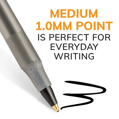 BIC Round Stic Xtra Life Ballpoint Pen, Medium Point 1.0 mm,  60 Pack