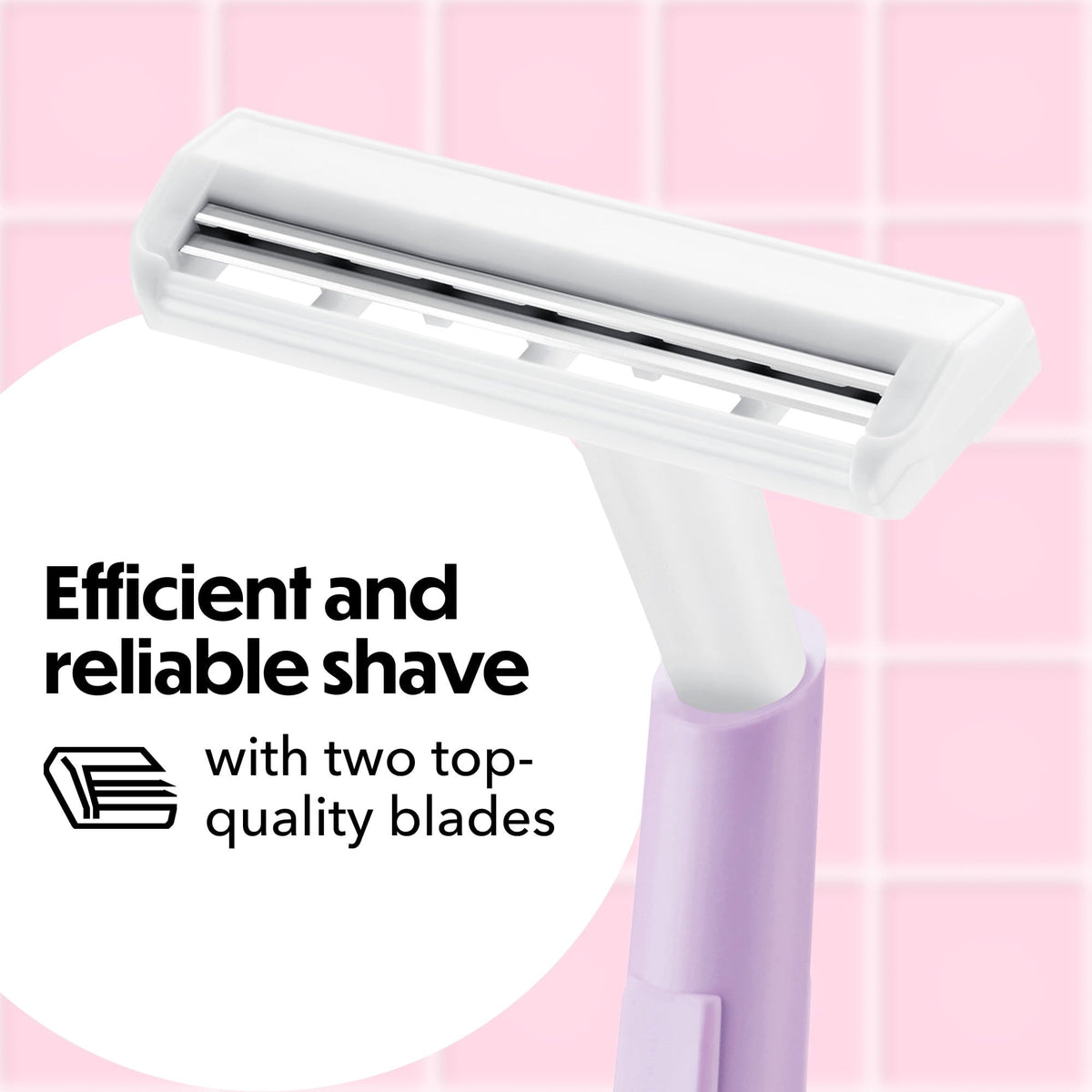 BIC Silky Touch Women's Disposable Razors with 2 Blades, 18-Pack