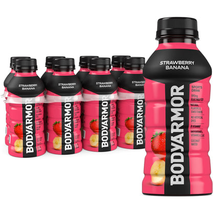 BODYARMOR Orange Mango Electrolyte Sports Drink Bottles, 12 fl oz, 8 pack