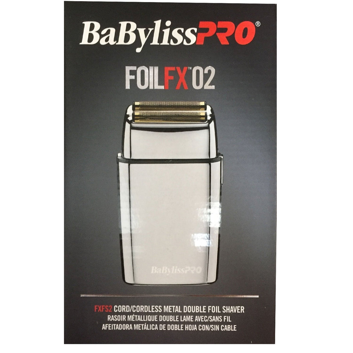 BaBylissPRO® FOILFX02™ Cordless Metal Double-Foil Shaver