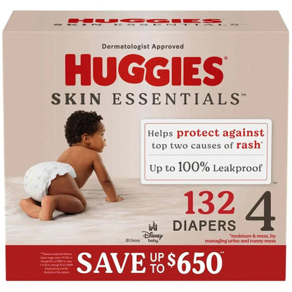 Huggies Skin Essentials Baby Diapers, Sizes 1-6