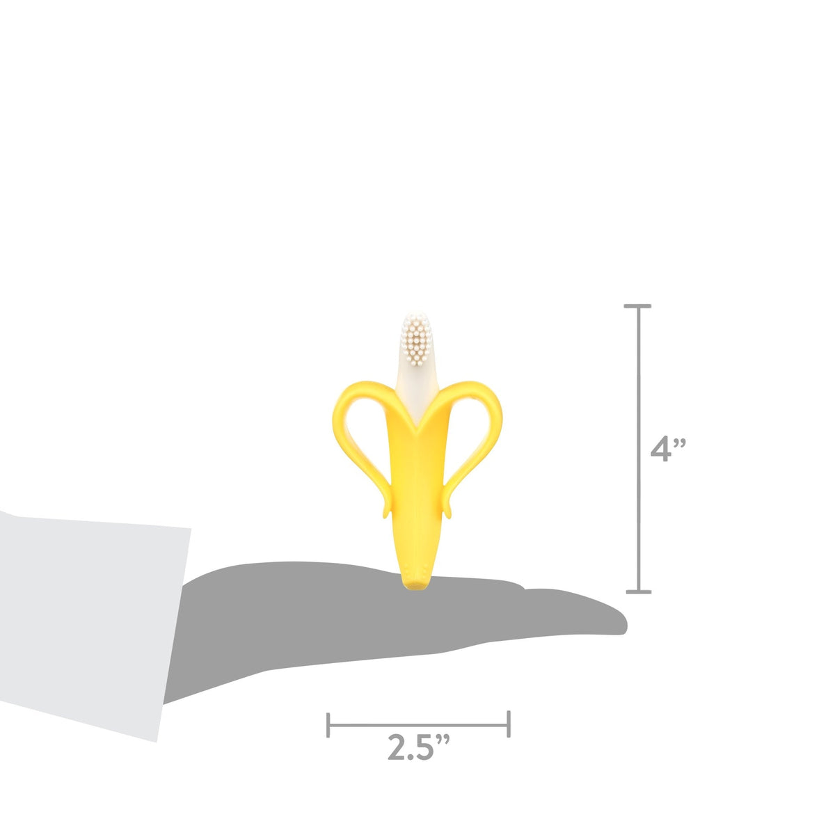 Baby Banana The Original Teether-Toothbrush, Infant to Toddler, Butter-Soft Bristles for Gums and Teeth, Bendable Food Grade Silicone, Family-Owned Business Since 2009, 11 Million+ Sold