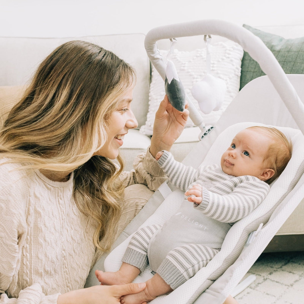 Baby Delight Alpine Wave Deluxe Newborn Baby Bouncer
