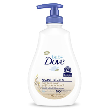 Baby Dove Derma Care Soothing Wash Skin Care with Colloidal Oatmeal for Eczema prone skin, 13 oz