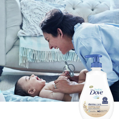 Baby Dove Derma Care Soothing Wash Skin Care with Colloidal Oatmeal for Eczema prone skin, 13 oz