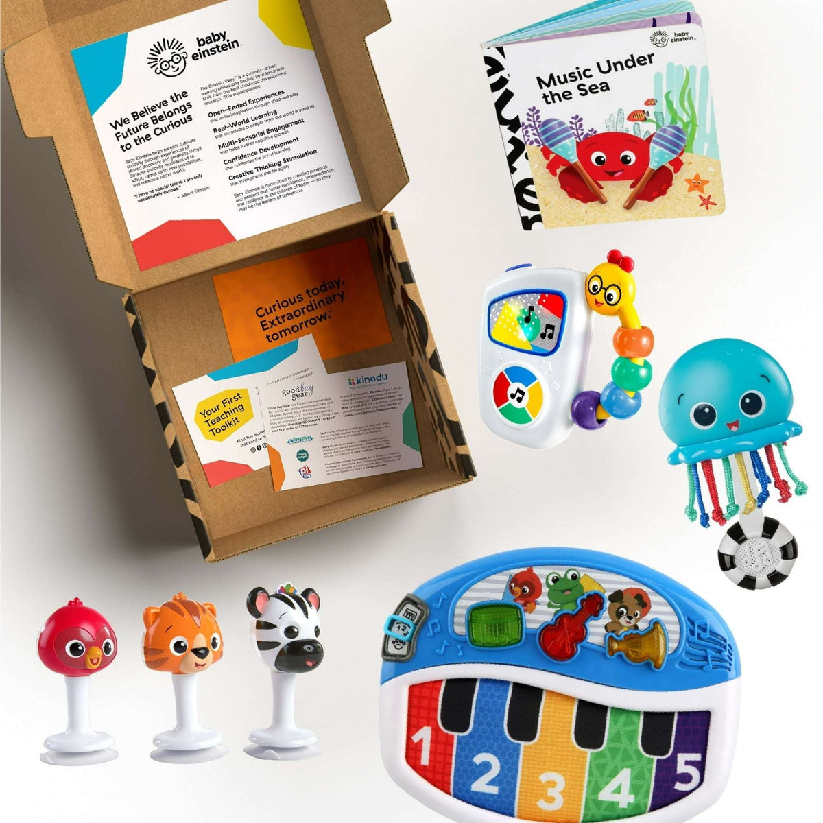 Baby Einstein Baby's First Music Teacher Developmental Toys Kit and Gift Set, Newborn and up