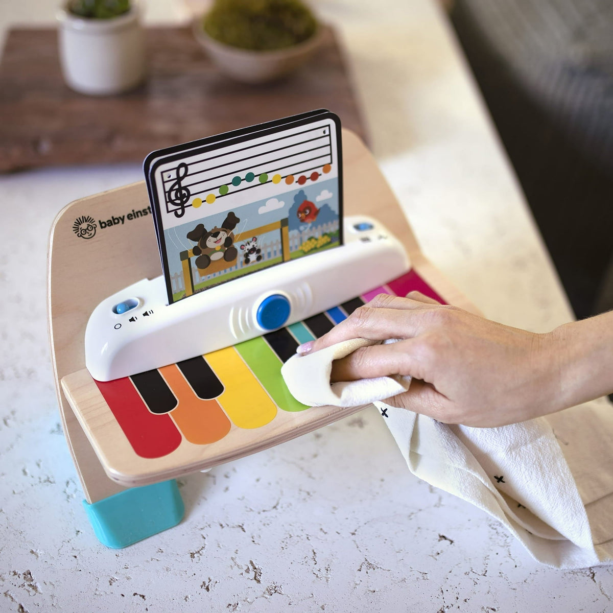 Baby Einstein Hape Magic Touch Piano Wooden Musical Baby and Toddler Toy Age 6 Months and up