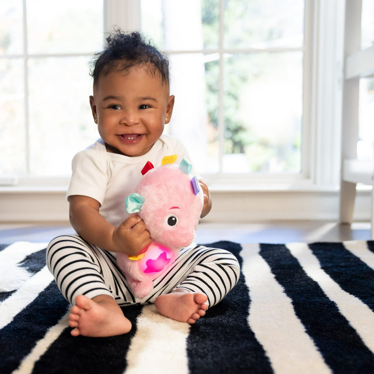 Baby Einstein Sea Dreams Seahorse Plush Soother, Pink, Ages 0 Months+