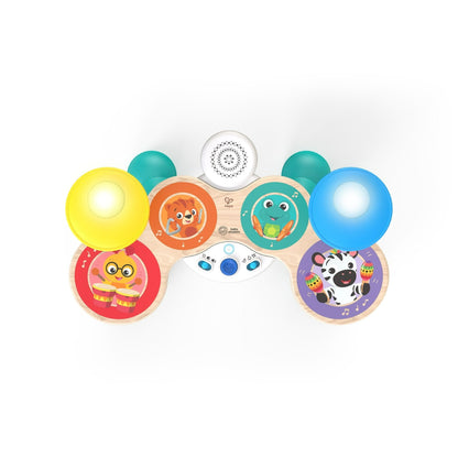Baby Einstein Together in Tune Drums Wireless Wooden Musical Toddler Toy, Magic Touch, Unisex, Age 12 months+