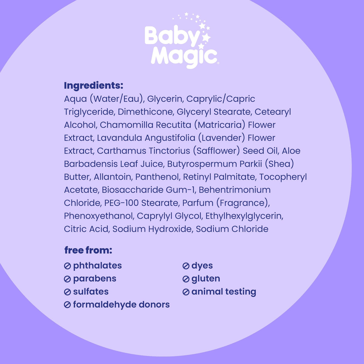 Baby Magic Calming Baby Lotion, 16.5oz, Lavender & Chamomile, Free of Parabens, Phthalates, Sulfates and Dye