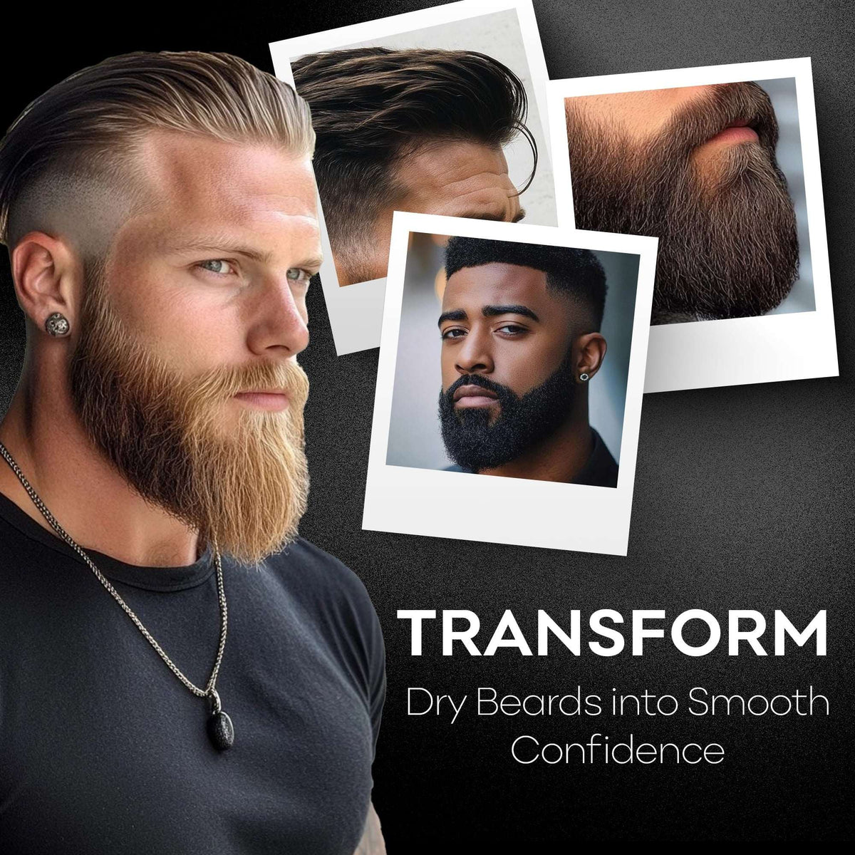 Bahawat Hair & Beard Butter, Natural & Organic Leave-in Conditioner - Leather & Sandalwood 2 oz