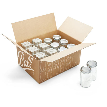 BallÂ® Wide Mouth Quart (32oz.) Mason Jars with Lids and Bands, for Canning and Storage, 8 Count