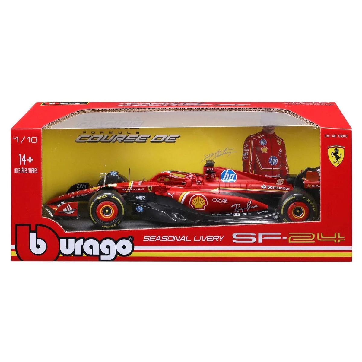 Bburago 1:18 Formula Die-cast Car, Ferrari