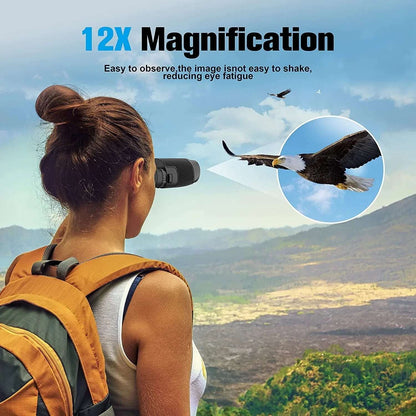 Bchangss 10x25 Binoculars for Adults,Kids, Compact Binoculars for Day and Night, Binoculars for Bird Watching Travel Sightseeing Hunting Wildlife Watching Outdoor Sports Games Concerts