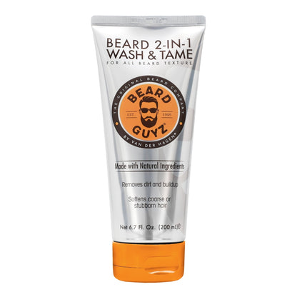 Beard Guyz 2-in-1 Wash & Tame Conditioner, Formulated with Natural Ingredients, 6.7 oz