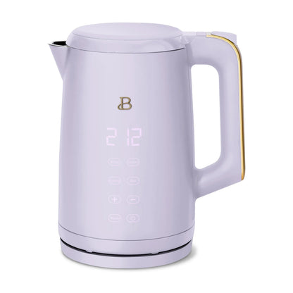 Beautiful 1.7-Liter Electric Kettle 1500 W with One-Touch Activation, sesame black by Drew Barrymore