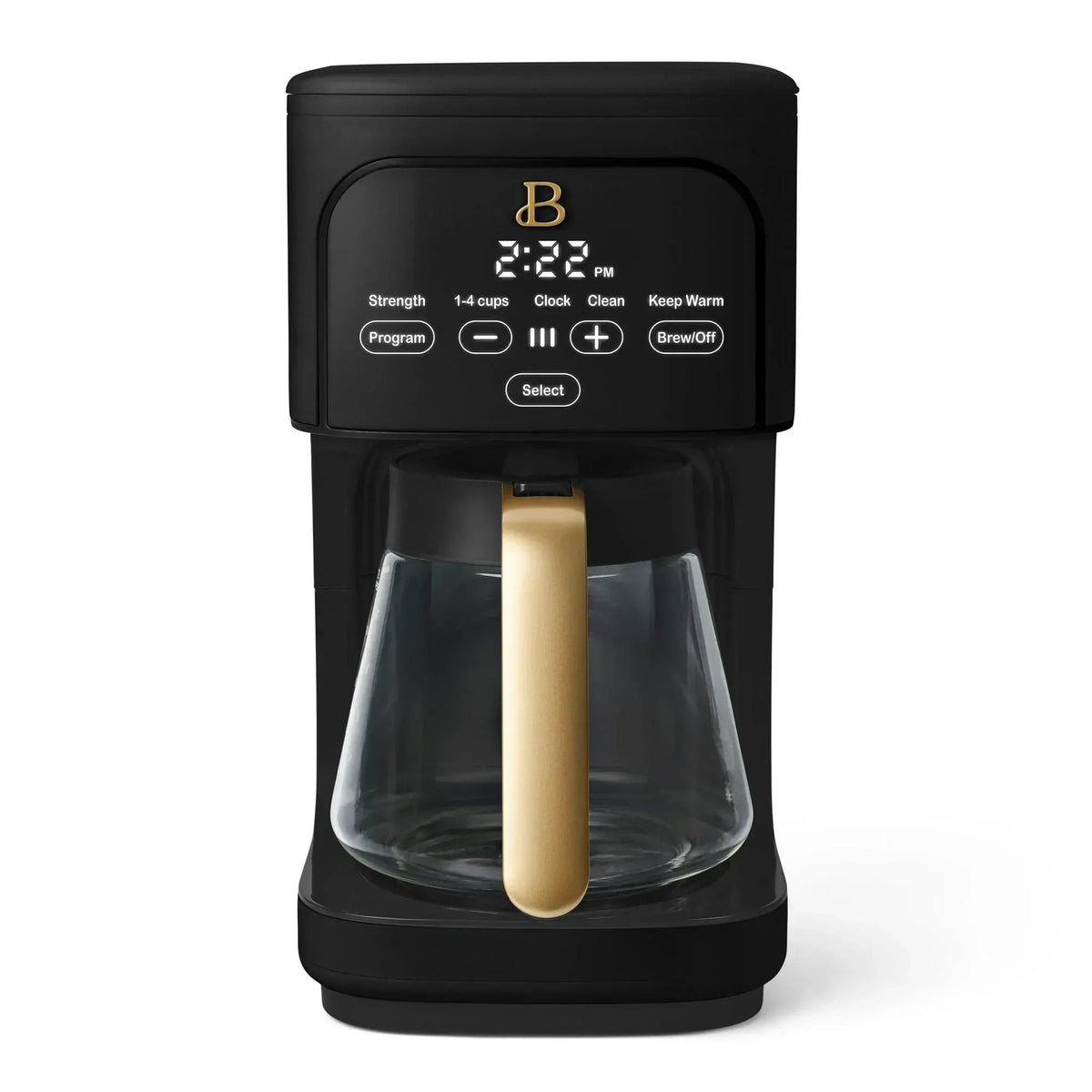 Beautiful 12 Cup Programmable Coffee Maker, White Icing by Drew Barrymore