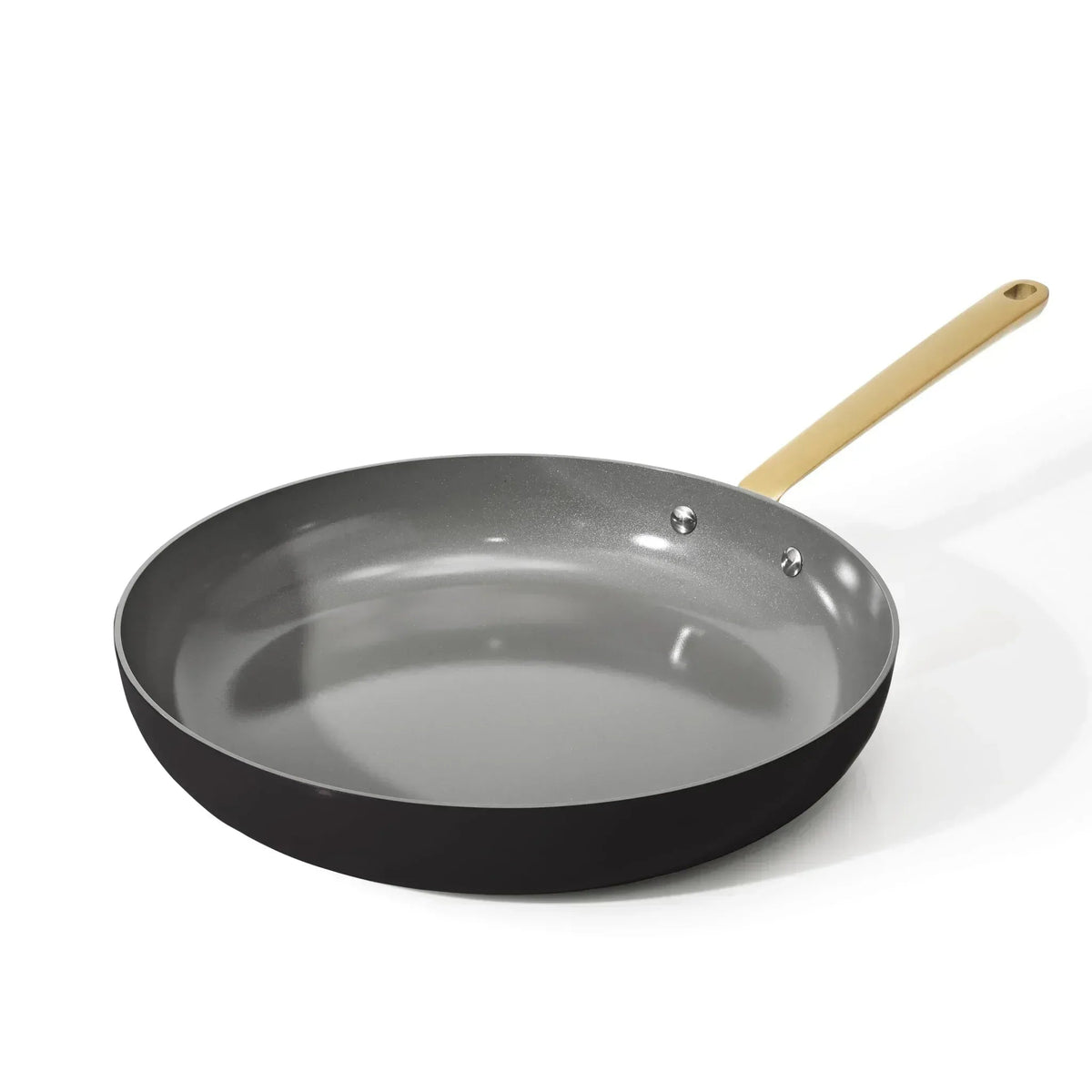 Beautiful 12 inch Ceramic Non-Stick Fry Pan, Black Sesame by Drew Barrymore