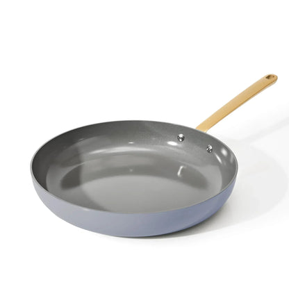 Beautiful 12 inch Ceramic Non-Stick Fry Pan, Black Sesame by Drew Barrymore