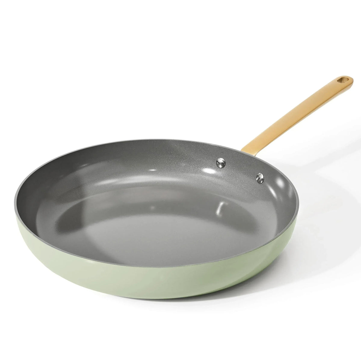 Beautiful 12 inch Ceramic Non-Stick Fry Pan, Black Sesame by Drew Barrymore