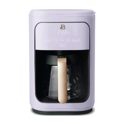 Beautiful 14-Cup Programmable Drip Coffee Maker with Touch-Activated Display, Black Sesame by Drew Barrymore