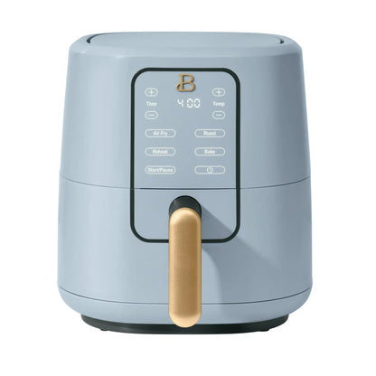 Beautiful 3 Qt Air Fryer with TurboCrisp Technology, EverGood Ceramic Nonstick Coating, Thyme Green by Drew Barrymore
