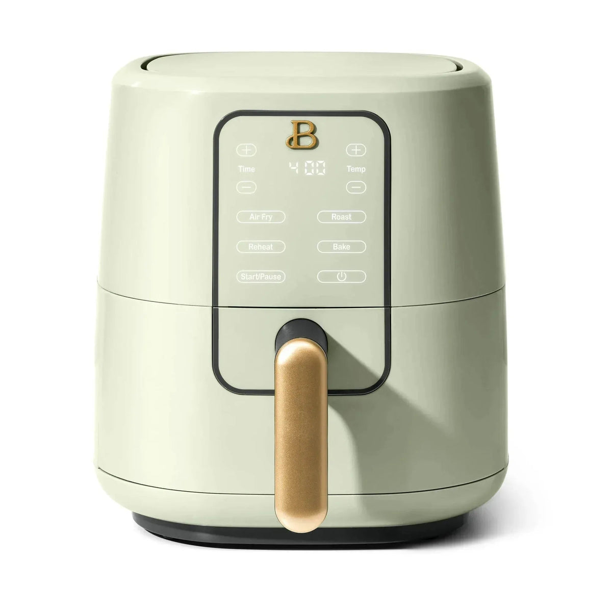 Beautiful 3 Qt Air Fryer with TurboCrisp Technology, EverGood Ceramic Nonstick Coating, Thyme Green by Drew Barrymore