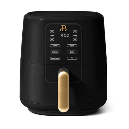 Beautiful 3 Qt Air Fryer with TurboCrisp Technology, EverGood Ceramic Nonstick Coating, Thyme Green by Drew Barrymore