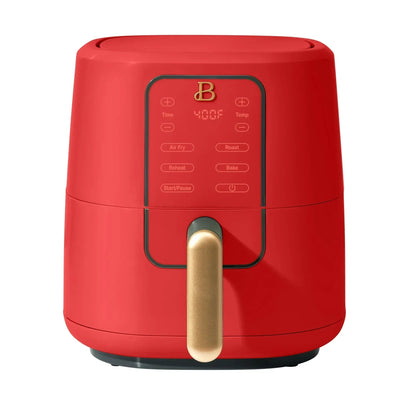 Beautiful 3 Qt Air Fryer with TurboCrisp Technology, EverGood Ceramic Nonstick Coating, Thyme Green by Drew Barrymore