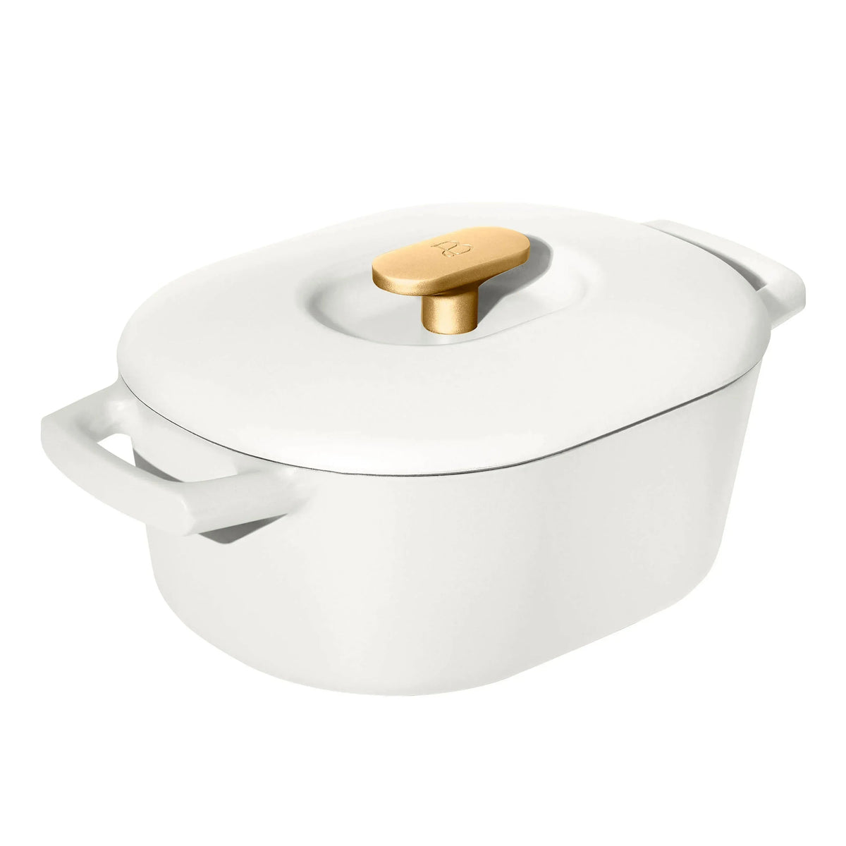 Beautiful 6 Quart Enamel Dutch Oven, Black Sesame by Drew Barrymore