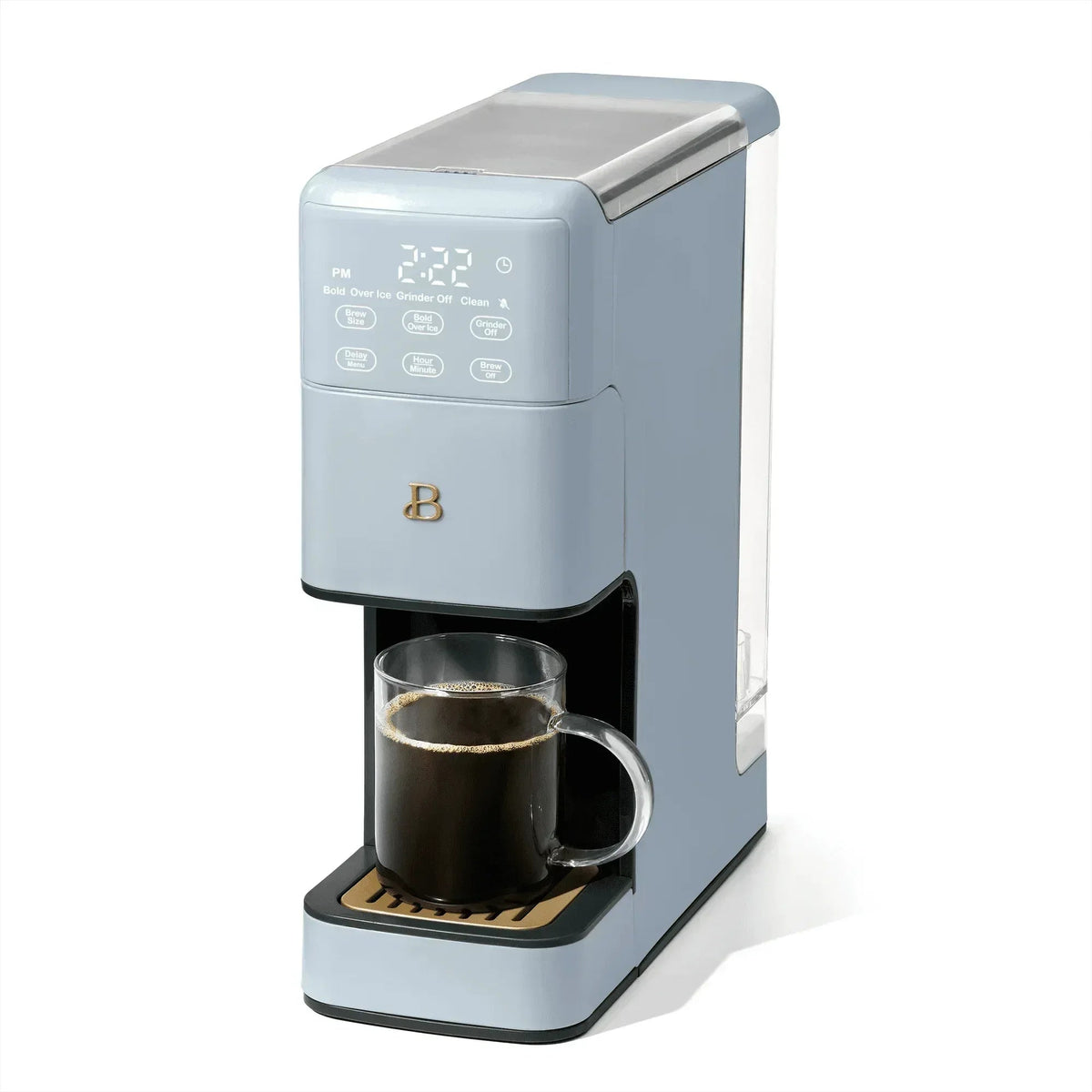 Beautiful Perfect Grind™ Programmable Single Serve Coffee Maker, White Icing by Drew Barrymore