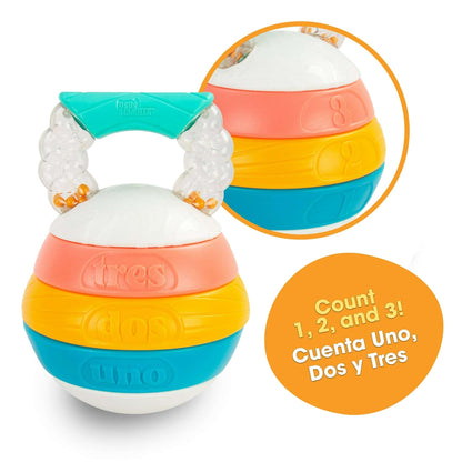 Bebe Fuerte Stack & Count Kettlebell™ Activity Toy – Baby Toy for 6 months+