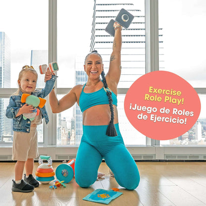 Bebe Fuerte Stack & Count Kettlebell™ Activity Toy – Baby Toy for 6 months+
