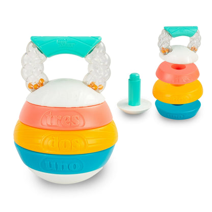 Bebe Fuerte Stack & Count Kettlebell™ Activity Toy – Baby Toy for 6 months+