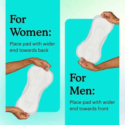 Because Incontinence Booster Pads Overnight - Ultra Long 16", For Women and Men, Adds 4 Cups Absorbency to Adult Diapers. 20 Boosters
