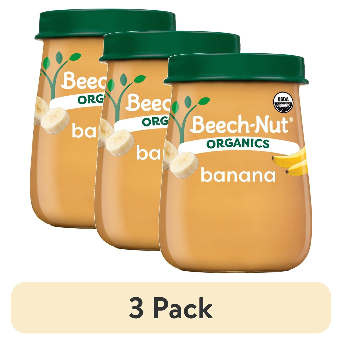 Beech-Nut Organics Stage 1 Organic Baby Food, Banana, 4 oz Jar