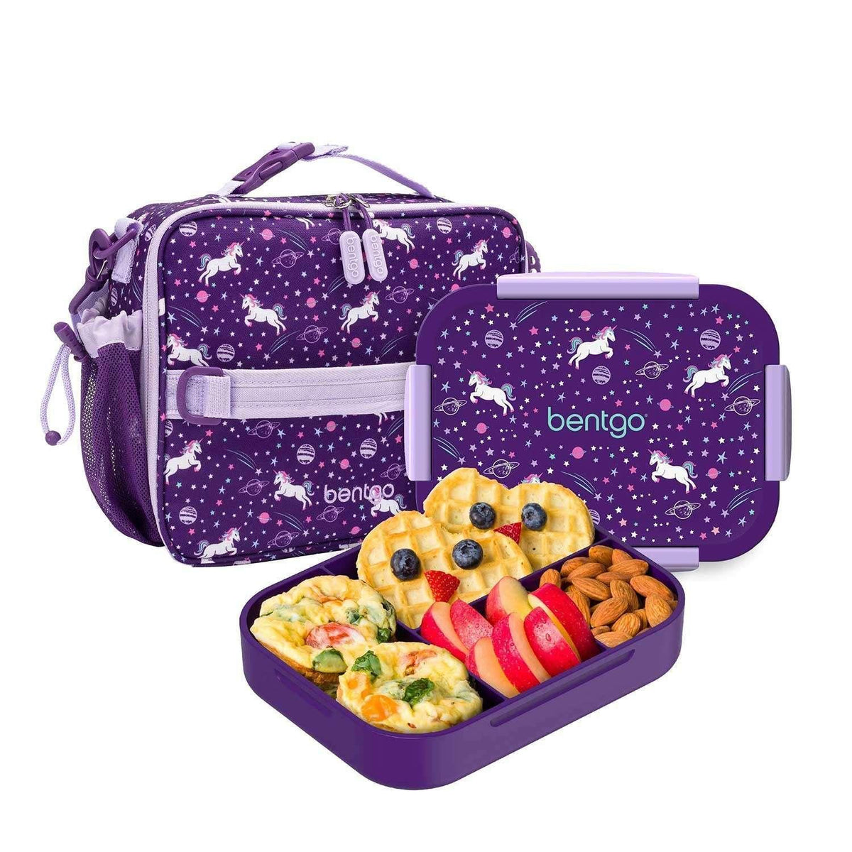Bentgo 2-Piece Kids Snap & Go Lunch Set: Leak-Proof Lunch Box & Deluxe Insulated Lunch Bag