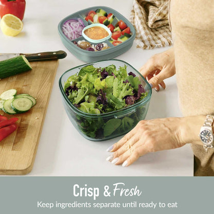 Bentgo All-in-One Tinted Glass Salad Container