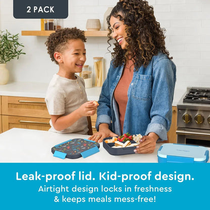 Bentgo Kids 2-Pack Snap & Go Leak-Proof Lunch Box