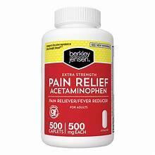 Berkley Jensen Extra Strength Pain Reliever Tablets, 500 Count