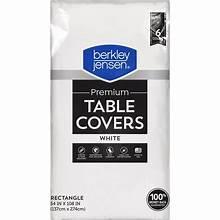 Berkley Jensen Premium Tablecovers - White, 6 ct.