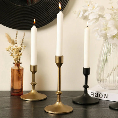 Better Homes & Gardens Gold Cast Iron Taper Candle Holder
