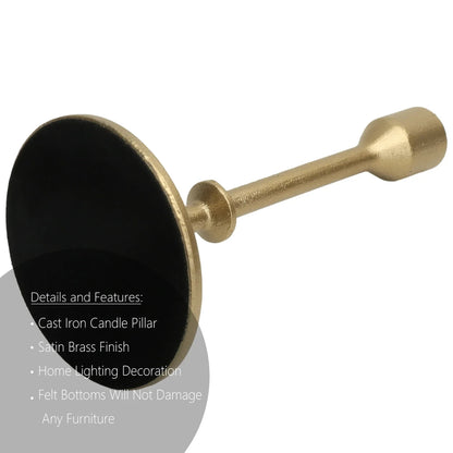 Better Homes & Gardens Gold Cast Iron Taper Candle Holder
