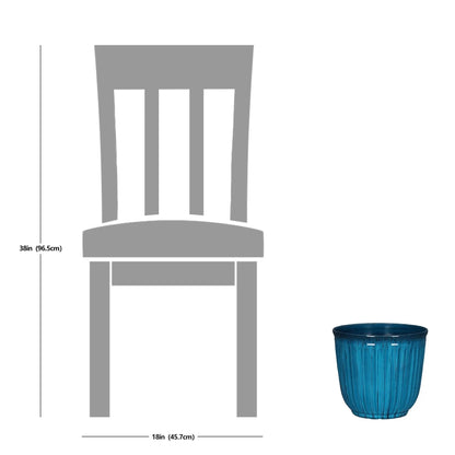 Better Homes & Gardens Kamala Light Blue Recycled Resin Planter