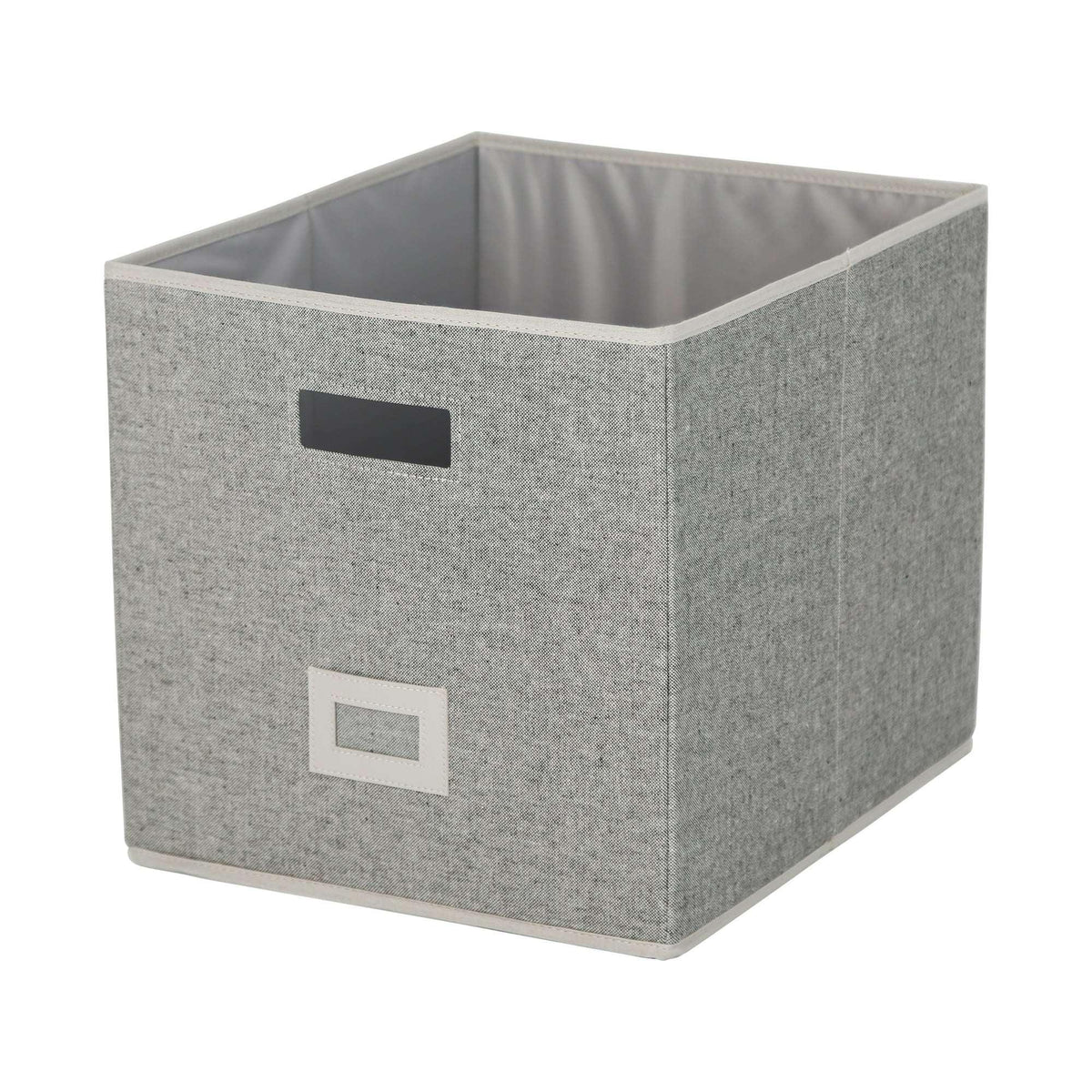 Better Homes & Gardens Cube Storage Bin with Handles, 12.75in W x 15in D x 12.75in H - Polyester & Cotton