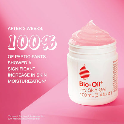 Bio-Oil Dry Skincare Gel with Soothing Emollients & Vitamin B3, Non-Comedogenic, 3.4 fl oz (PACK 3)