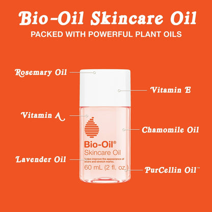 Bio-Oil Skincare Body Oil for Scars and Stretch Marks, Serum Hydrates Skin, 2 fl oz
