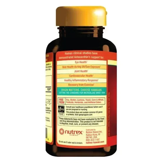 BioAstin Hawaiian Astaxanthin 12 mg., 120 Soft Gels